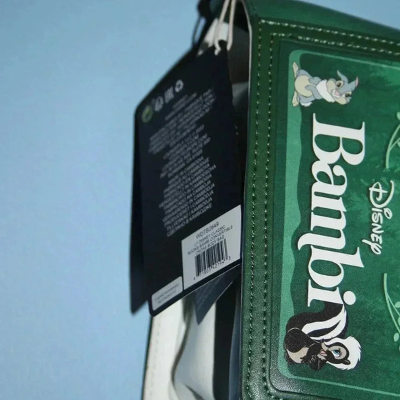 LOUNGEFLY DISNEY CLASSIC BOOKS BAMBI COVERTIBLE CROSS BODY BAG RARE NWT - Picture 2 of 16